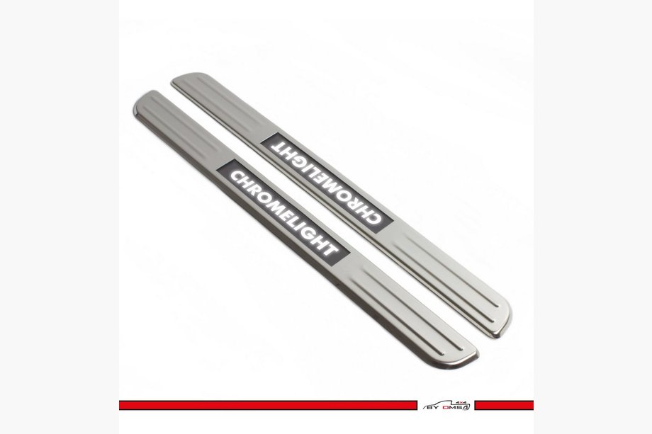 Volkswagen Amarok 2010-2022 Cubiertas de umbral de puerta LED inalámbricas (2 uds) Foto 2
