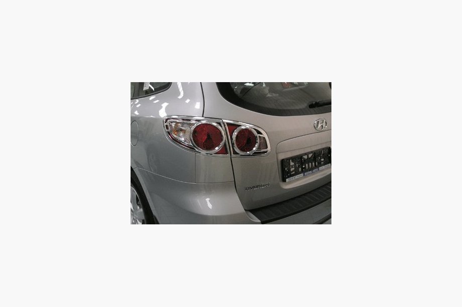 Hyundai Santa Fe 2 2006-2012 Cubiertas cromadas para pilotos traseros (2 uds., plástico) Image