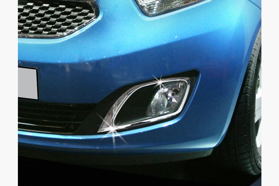 Kia Venga 2010-2019 ARCHIVO Molduras de Faros Antiniebla Acero Inoxidable (2 uds.) Image