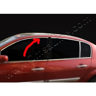 Molduras superiores de ventana (HB, 6 pzs, acero inoxidable) Renault Megane III 2009-2016 foto 2