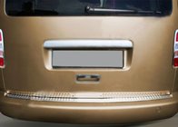 Volkswagen Caddy 2010-2015 Protector de parachoques trasero recto (Omsa, acero inoxidable) Mate foto 2