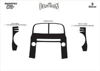 Daihatsu Sirion 2005-2015 Cubiertas de Panel de Salpicadero Aluminio foto 3