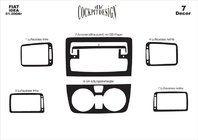 Fiat Idea 2003-2016 Embellecedor Decorativo de Salpicadero Aluminio foto 2