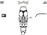 Ford Fiesta 2002-2008 Embellecedores de salpicadero interior (2005-2008) Madera foto 3