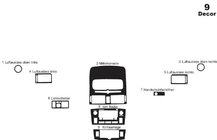 Toyota Avensis 2003-2009 Cubierta de Salpicadero Small Madera foto 4