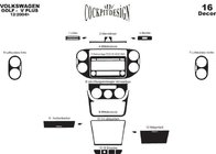 Volkswagen Golf Plus 2004-2014 Cubiertas de Panel de Salpicadero Carbono foto 7