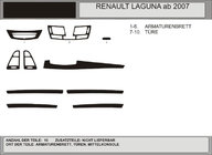 Renault Laguna 2007-2015 Cubiertas de tablero (Hartman, Polonia) Aluminio foto 1
