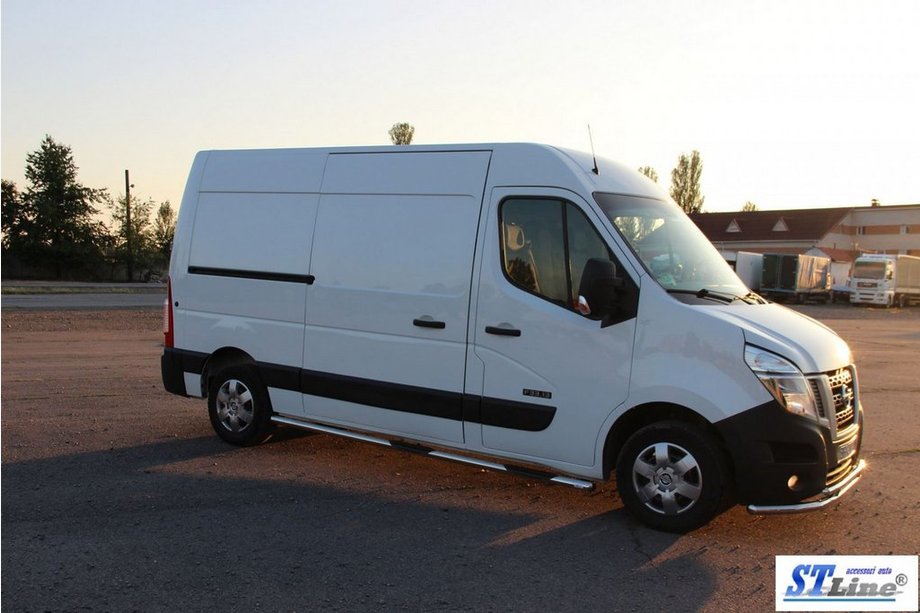 Opel Movano 2010-2021 Barras Laterales BB002 (2 uds., Acero Inoxidable) Batalla Corta Foto 2