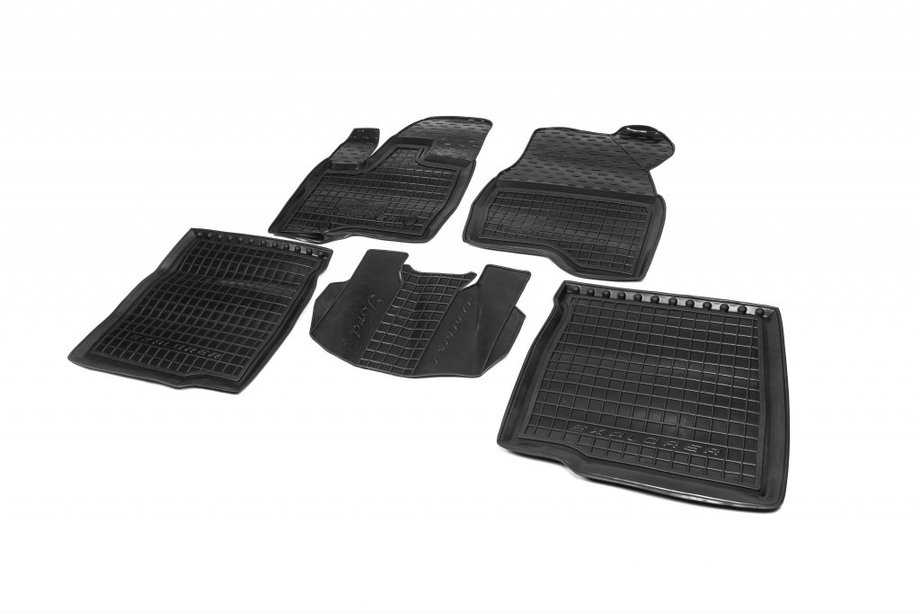 Ford Explorer 2011-2019 Alfombrillas de goma con borde 2014+ (Autogumm) Image