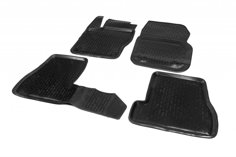 Ford Focus III 2011-2017 Alfombrillas de goma (4 uds, Niken 3D) Image