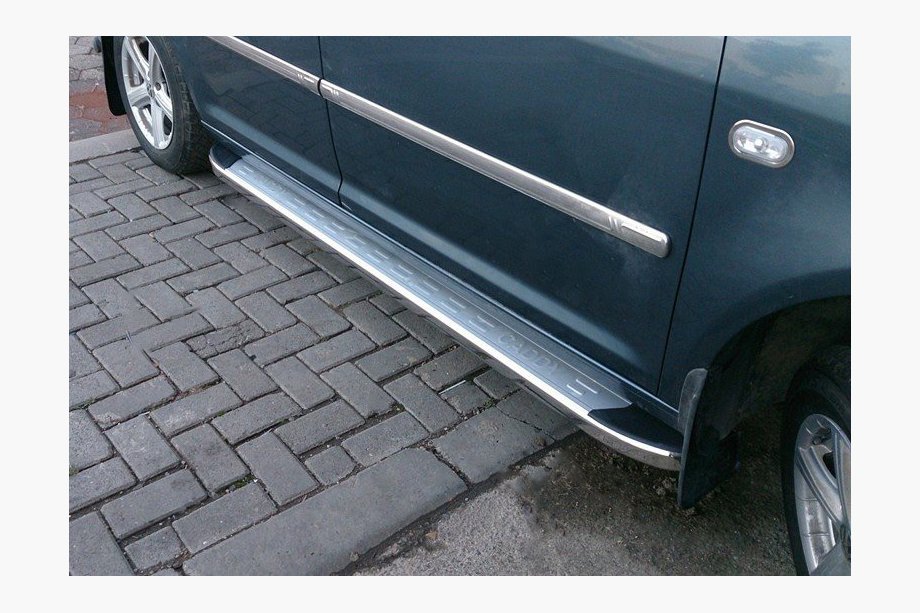 Volkswagen Caddy 2004-2010 Estribos Laterales Omsa MSline (2 uds, Aluminio) Image