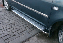 Volkswagen Caddy 2004-2010 Estribos Laterales Omsa MSline (2 uds, Aluminio) foto 1