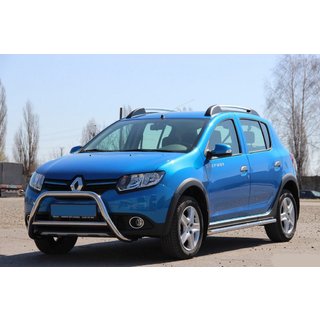 Defensa Delantera WT006 (Acero Inoxidable) Dacia Sandero 2013-2020 foto 1