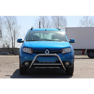 Defensa Delantera WT006 (Acero Inoxidable) Dacia Sandero 2013-2020 foto 2