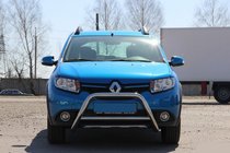 Dacia Sandero 2013-2020 Defensa Delantera WT006 (Acero Inoxidable) foto 2