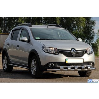 Defensa Delantera ST015 (Acero Inoxidable) Dacia Sandero 2013-2020 foto 3