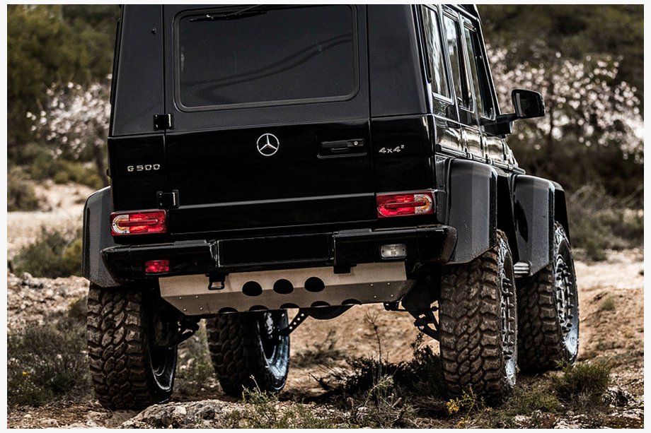 Mercedes G class W463 1990-2018 Protector de Parachoques Trasero (Depósito de Combustible) Image