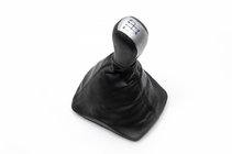 Skoda Octavia II A5 2006-2010 Pomo de cambio con funda (inserto gris, 5 velocidades) foto 1