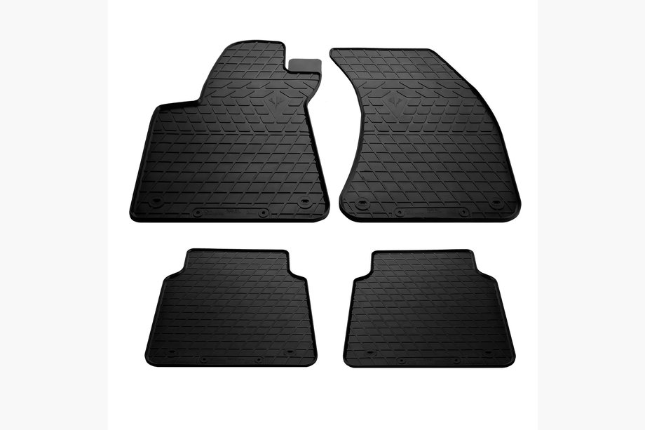 Audi A8 2010-2018 Alfombrillas de goma (4 uds, Stingray Premium) Image