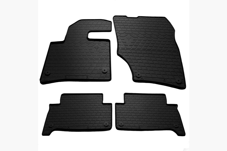 Audi Q7 2005-2015 Alfombrillas de goma (4 uds, Stingray Premium) Image