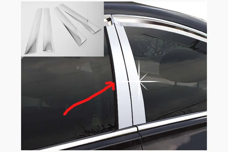 Chevrolet Lacetti 2003-2024 OFERTA !!! Vinilo Cromo para Pilar Image