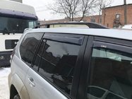Toyota Land Cruiser Prado 120 2002-2009 Barras de Techo Negras Turcas Pies de plastico foto 9