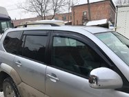 Toyota Land Cruiser Prado 120 2002-2009 Barras de Techo Negras Turcas Pies de plastico foto 8
