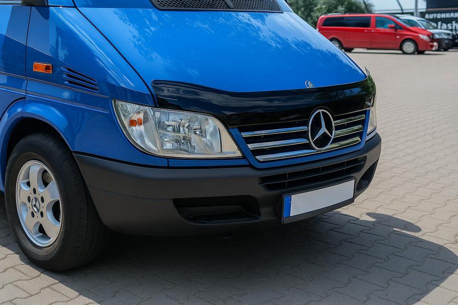 Mercedes Sprinter W901/902/903/904/905 1995–2006 Molduras cromadas para marco de parrilla delantera (2002-2006, 5 piezas, acero inoxidable) Image