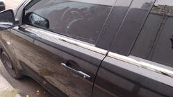 Mitsubishi Lancer X 2008- Molduras exteriores de ventanas acero inoxidable (4 uds) foto 1