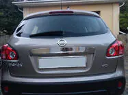 Nissan Qashqai 2007-2010 Moldura sobre la matrícula (acero inoxidable) foto 1