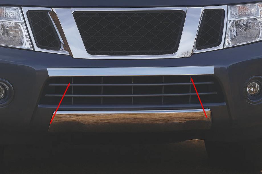 Nissan Navara 2006-2015 Protector de parachoques delantero de acero inoxidable Image