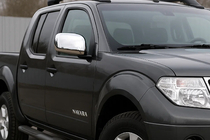 Nissan Navara 2006-2015 Cubiertas de Espejos (2 uds, Acero Inoxidable) foto 1