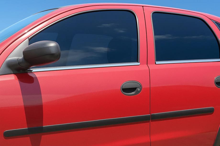 Opel Corsa C 2000-2006 Molduras Exteriores de Ventanas Acero Inoxidable (4 uds) Image