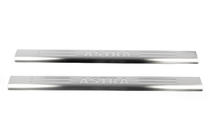 Opel Astra G classic 1998-2012 Cubiertas de estribos Omsa acero inoxidable foto 2