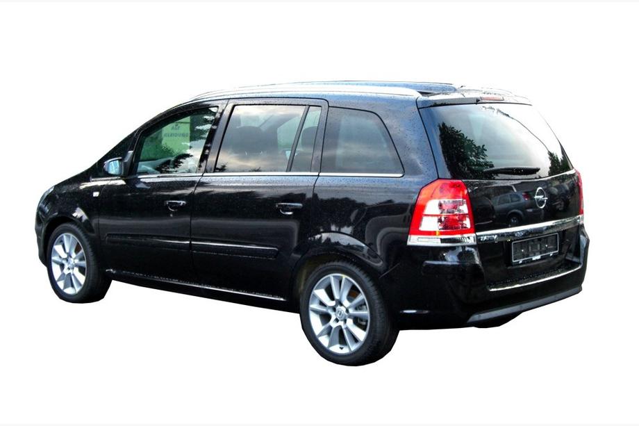 Opel Zafira B 2005–2011 Molduras exteriores de ventanas (8 piezas, acero inoxidable) OmsaLine - Acero Inoxidable Italiano Image