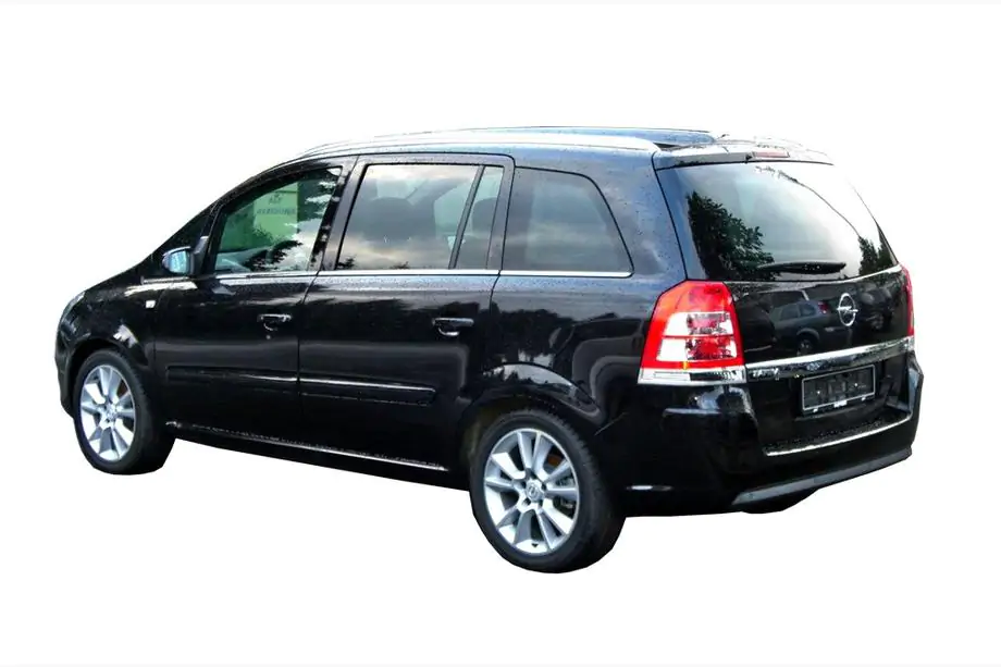 Opel Zafira B 2005–2011 Molduras exteriores de ventanas (8 piezas, acero inoxidable) Image
