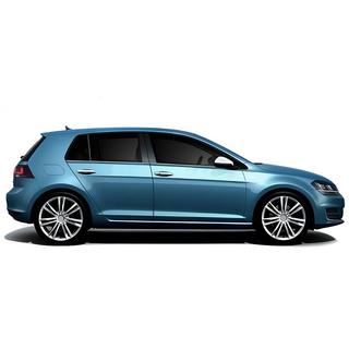Molduras inferiores de ventana Black Chrome (4 uds, acero inoxidable) Volkswagen Golf 7/E-Golf 2012-2020 foto 3