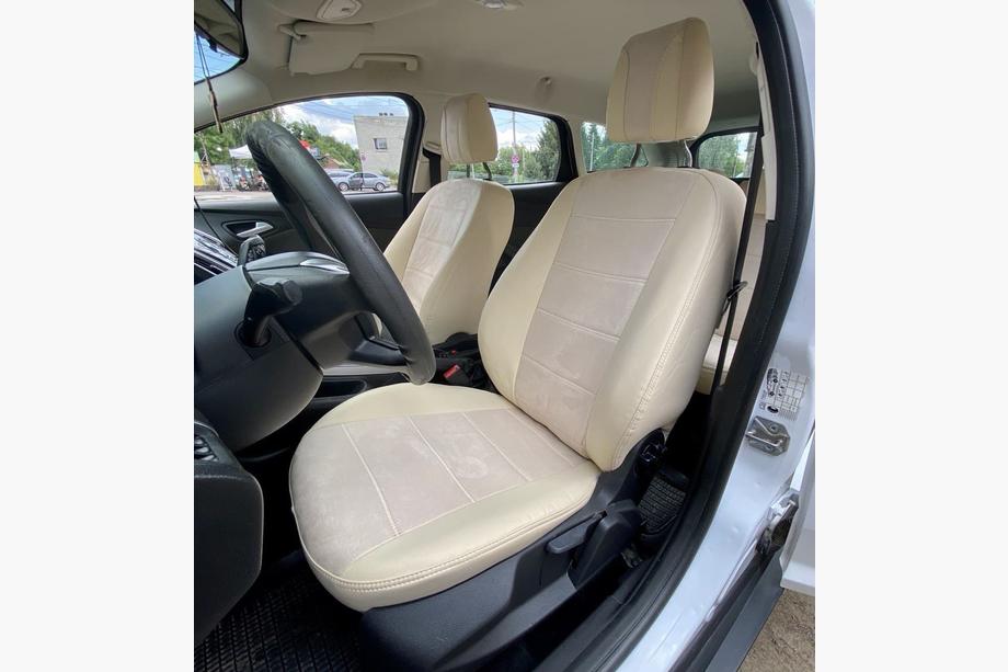 Ford Focus III 2011-2017 Fundas de Asientos Coche Piel Sintetica+Tela+Alcantara Antara A099 (Juego Completo) Foto 13