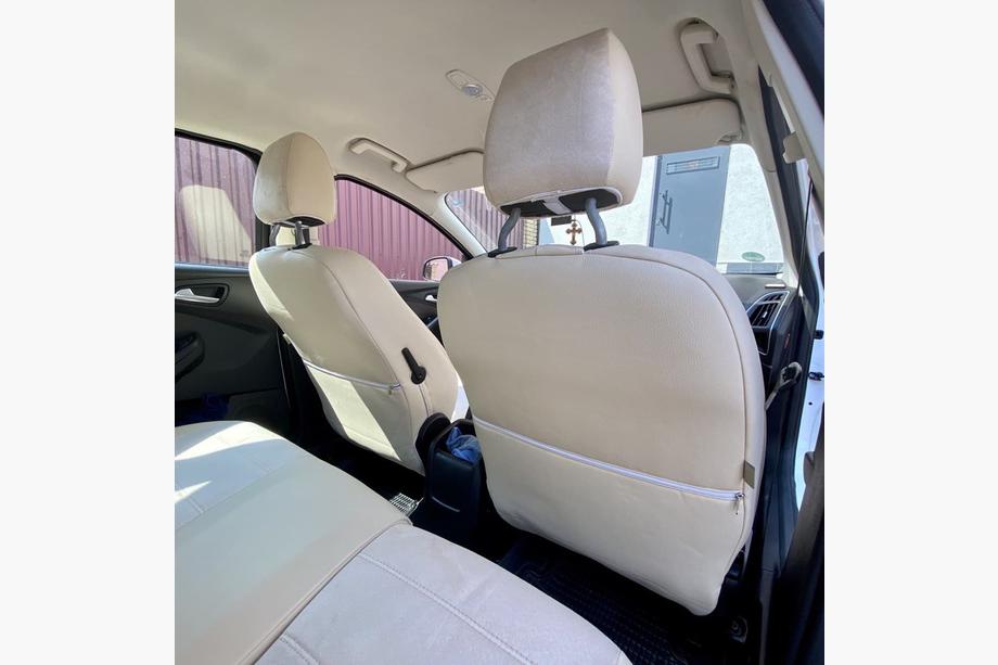 Ford Focus III 2011-2017 Fundas de Asientos Coche Piel Sintetica+Tela+Alcantara Antara A099 (Juego Completo) Foto 5