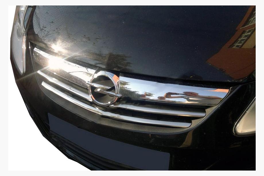 Opel Corsa D 2007-2014 Cubiertas de rejilla cromadas (3 piezas, acero inoxidable) Image