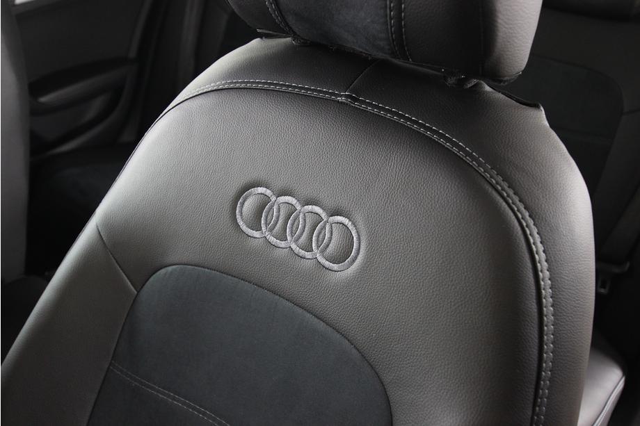 Audi A4 B8 2007-2015 Fundas de asiento coche piel sintética+tejido+alcantara Antara A001 (interior completo) Foto 5