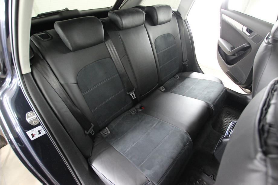 Audi A4 B8 2007-2015 Fundas de asiento coche piel sintética+tejido+alcantara Antara A001 (interior completo) Foto 1
