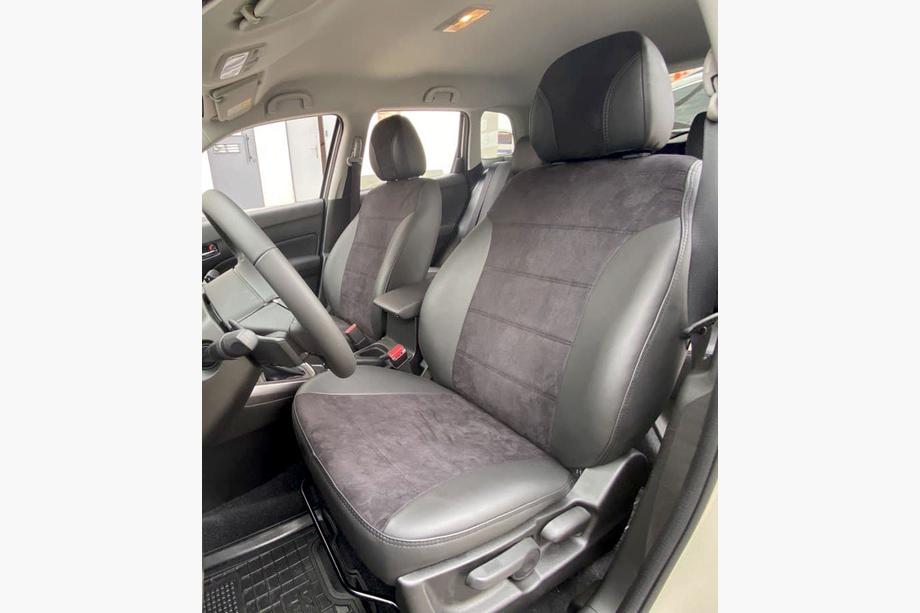 Suzuki Vitara 2015- Fundas de asiento coche piel sintética+tejido+alcantara Antara A001 (interior completo) Foto 7