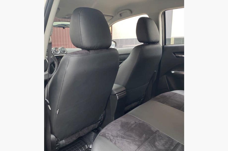 Suzuki Vitara 2015- Fundas de asiento coche piel sintética+tejido+alcantara Antara A001 (interior completo) Foto 9