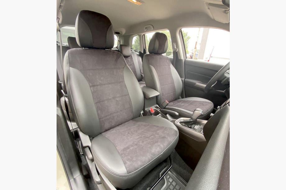 Suzuki Vitara 2015- Fundas de asiento coche piel sintética+tejido+alcantara Antara A001 (interior completo) Foto 11