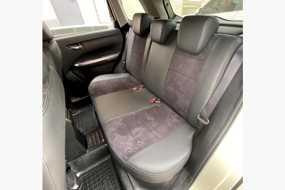 Suzuki Vitara 2015- Fundas de asiento coche piel sintética+tejido+alcantara Antara A001 (interior completo) Foto 4