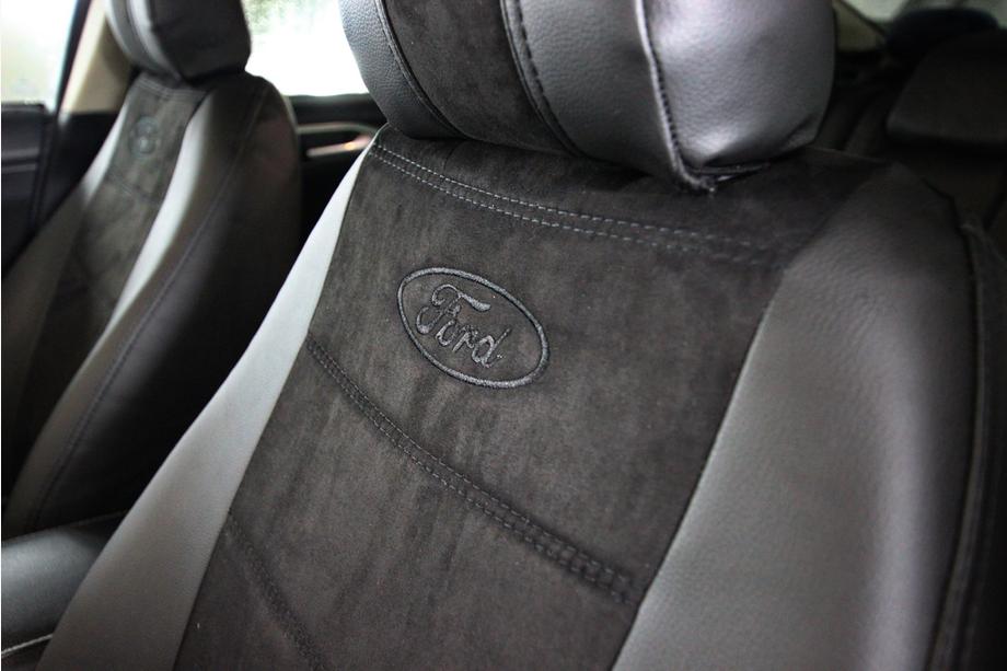 Ford Fusion 2012-2020 Fundas de asiento coche piel sintética+tejido+alcantara Antara A001 (interior completo) Foto 4