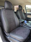 Ford Edge 2014-2024 Fundas de asiento coche piel sintética+tejido+alcantara Antara A001 (interior completo) foto 1