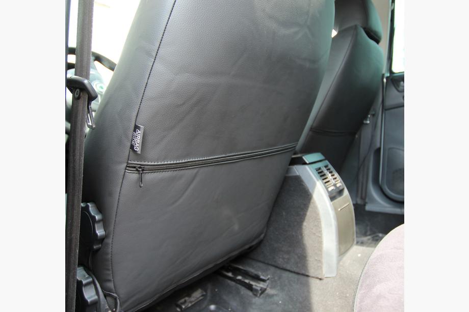 Skoda Octavia II A5 2010-2013 Fundas de asiento coche piel sintética+tejido+alcantara Antara A001 (interior completo) Foto 2