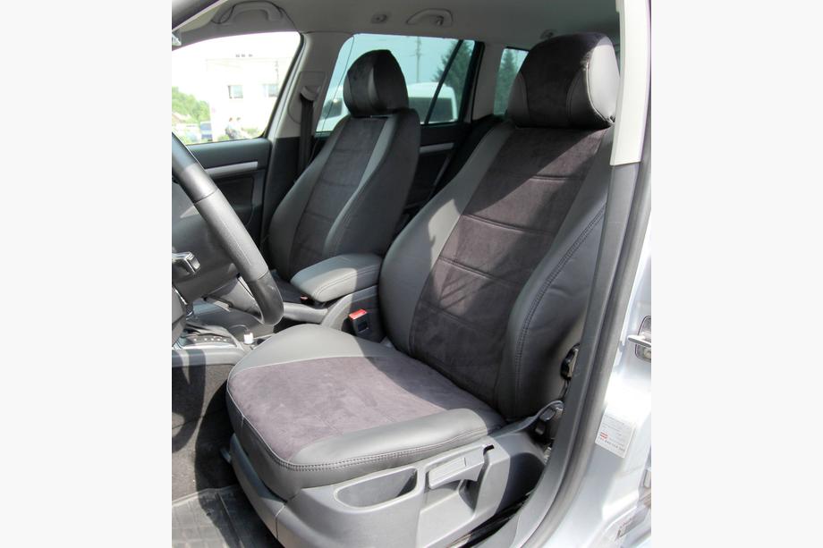 Skoda Octavia II A5 2010-2013 Fundas de asiento coche piel sintética+tejido+alcantara Antara A001 (interior completo) Foto 12